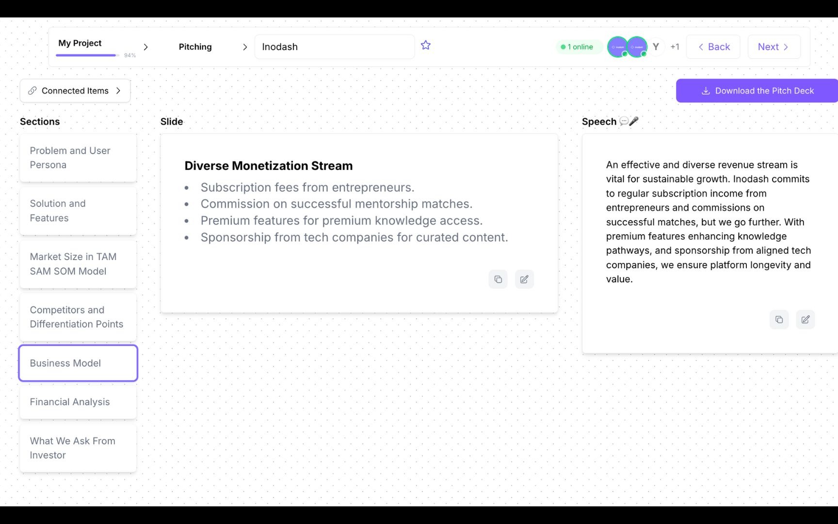 Build a Winning Pitch, Effortlessly
with AI