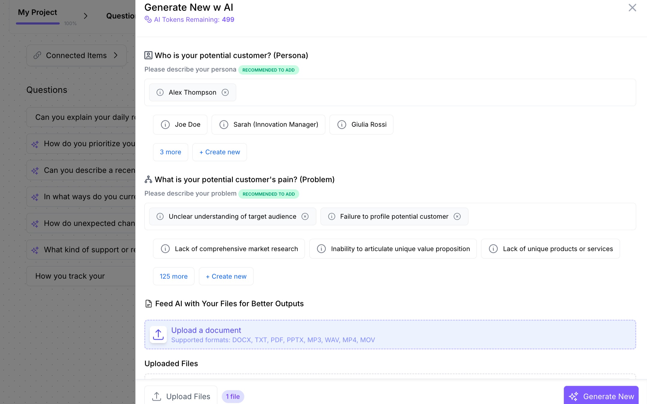 Generate Questions Instantly