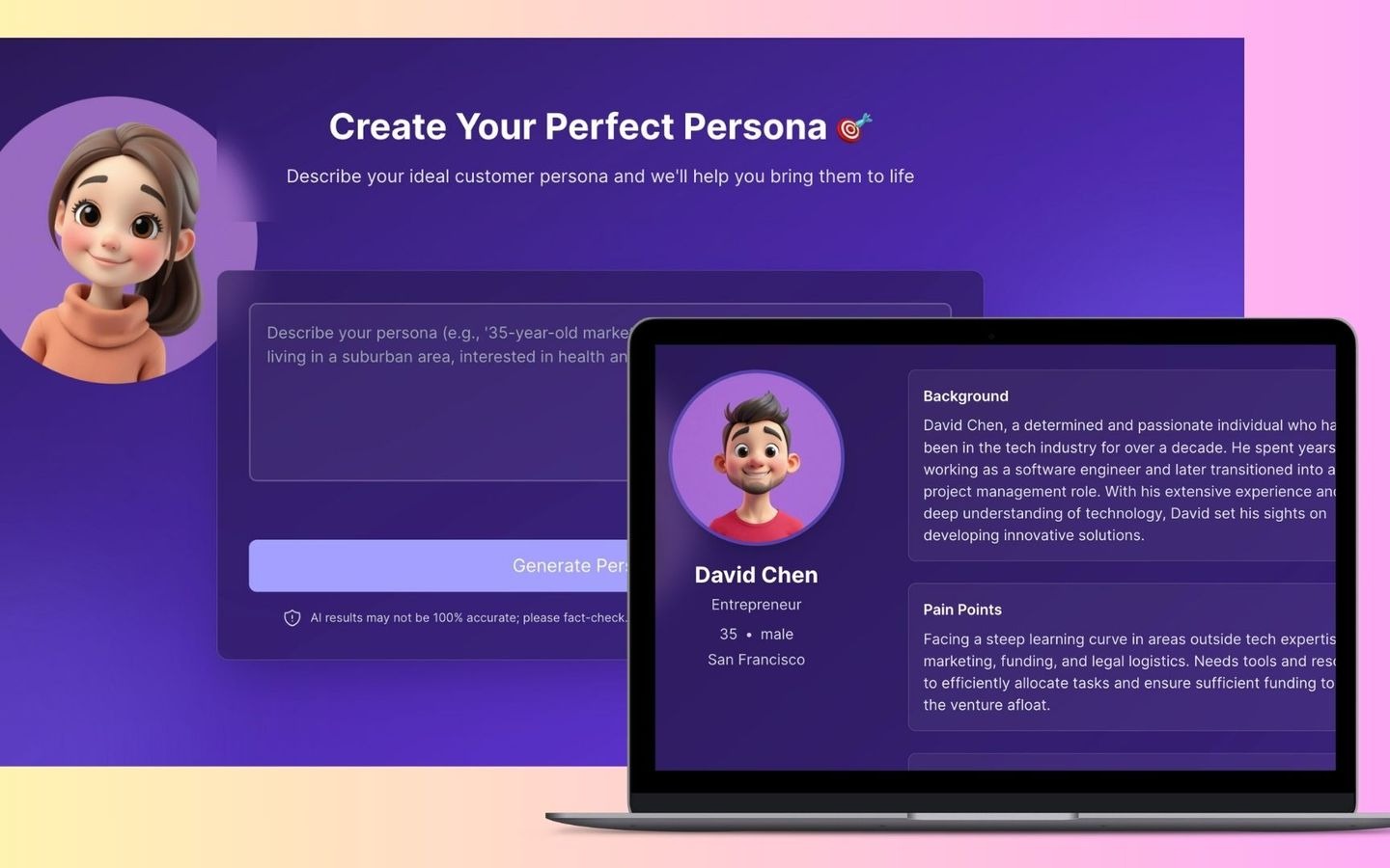 Generate Detailed Personas with AI in Seconds