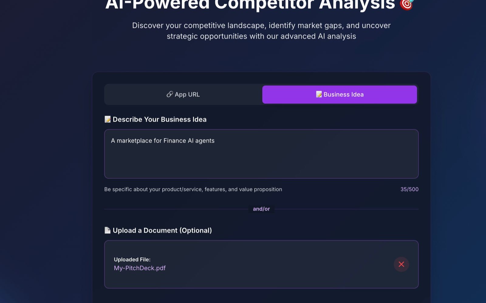 Enter Your Startup Info